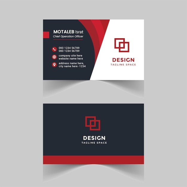 Vector modern business card