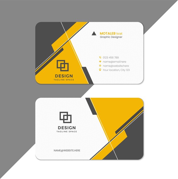 Vector modern business card