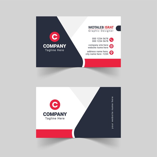 Vector modern business card