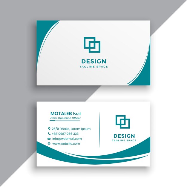 Vector modern business card