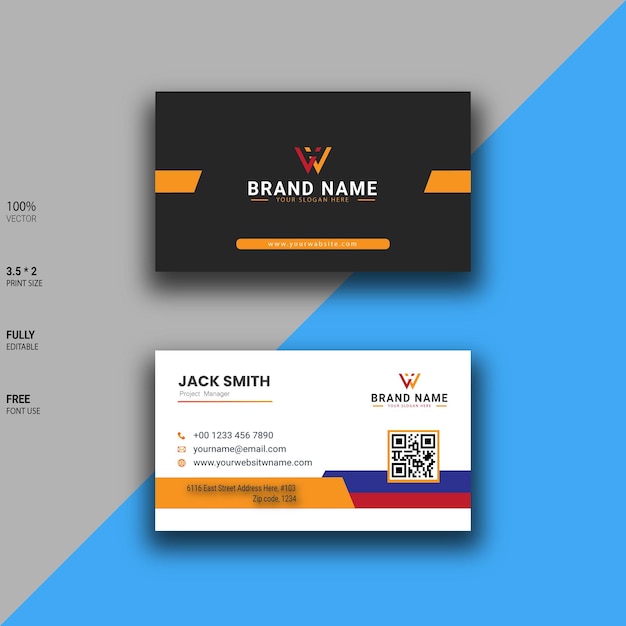 Vettore moderno business card