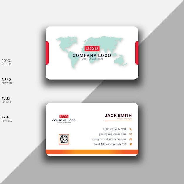 Vettore moderno business card