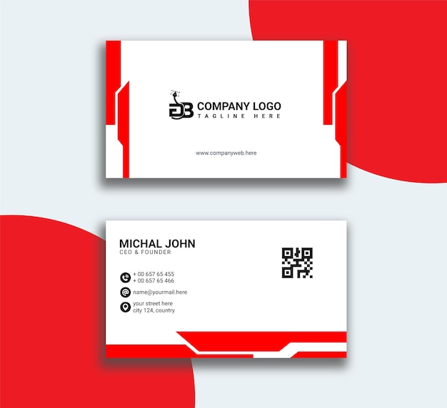 Vector modern business card