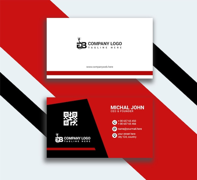 Vector modern business card