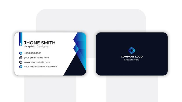 Vector modern business card