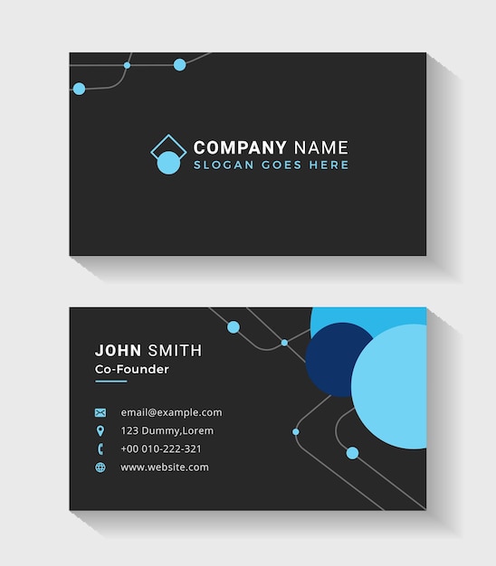 Vector modern business cards template vector illustration