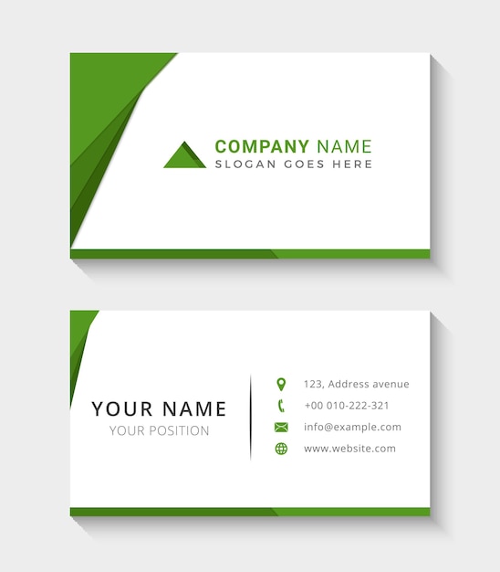 Modern business cards template Vector Illustration