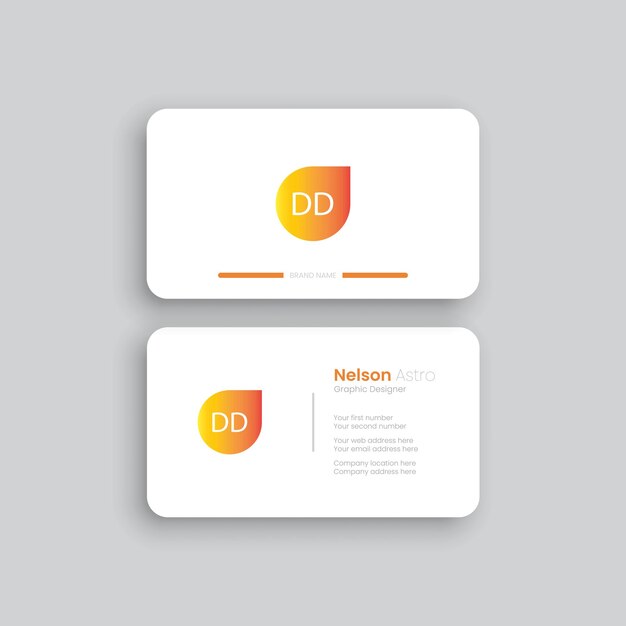 Vector modern business cards template