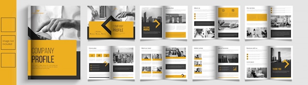 Modern business catalog or booket template