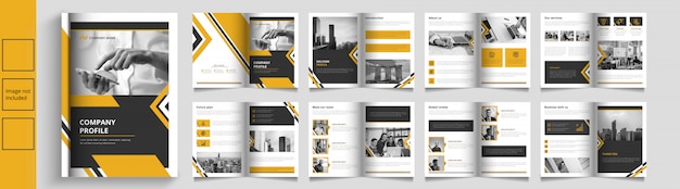 Vector modern business catalog or booket template