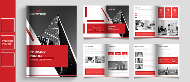 Vector modern business catalog or booket template