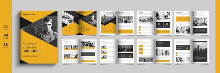 Modern business catalog or booklet template