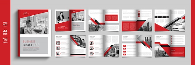 Modern business catalog or booklet template