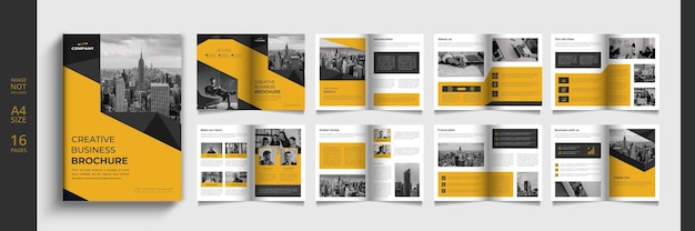Modern business catalog or booklet template