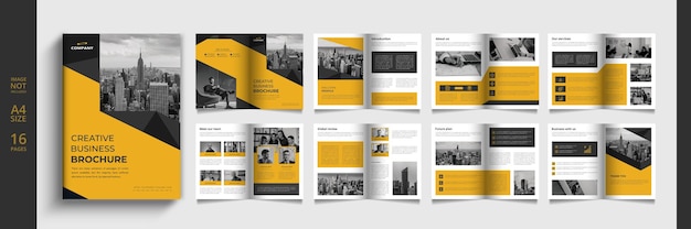 Vector modern business catalog or booklet template