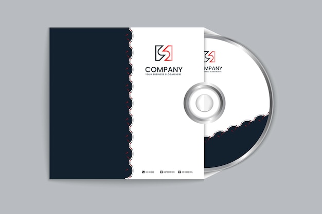 modern business cd cover and label template design