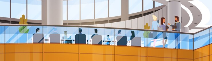 Вектор офис современного бизнес-центра