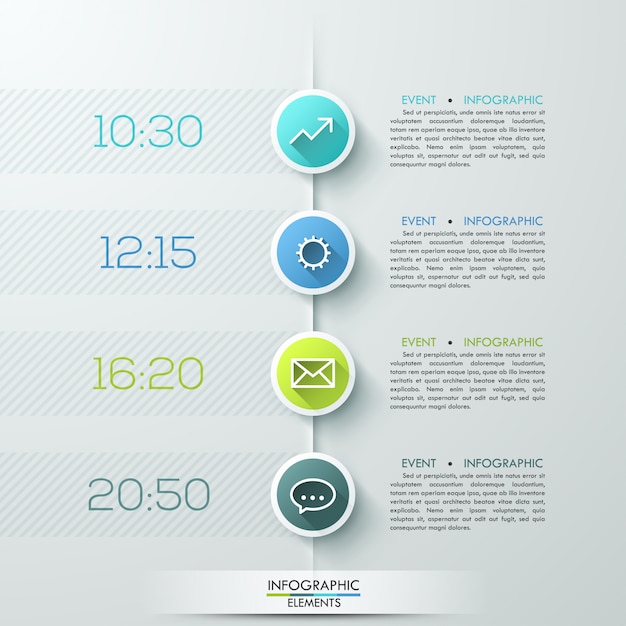 Modern business circle infographics template