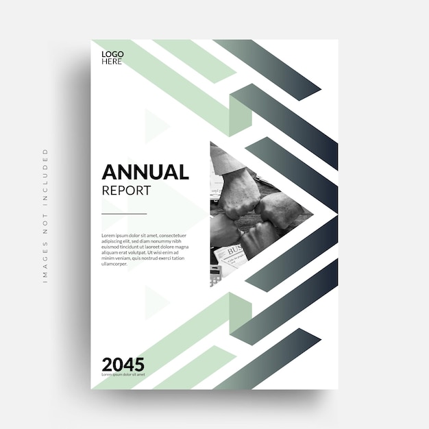 Modern business corporate annual report flyer brochure cover design