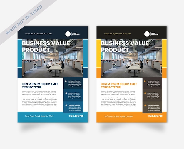 Vector modern business or corporate flyer template