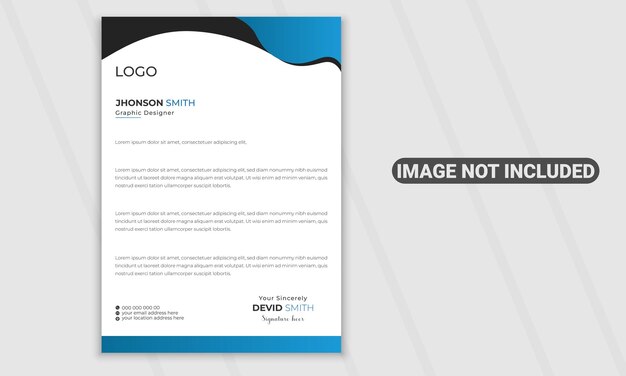 Vector modern business and corporate letterhead design template