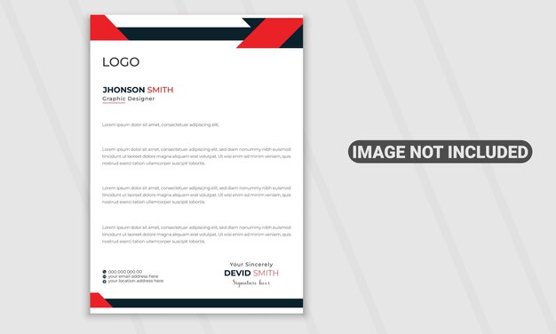 Vector modern business and corporate letterhead design template