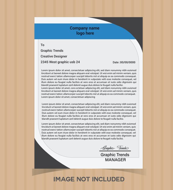 modern business and corporate letterhead template