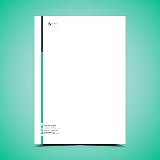 Modern business and corporate letterhead template