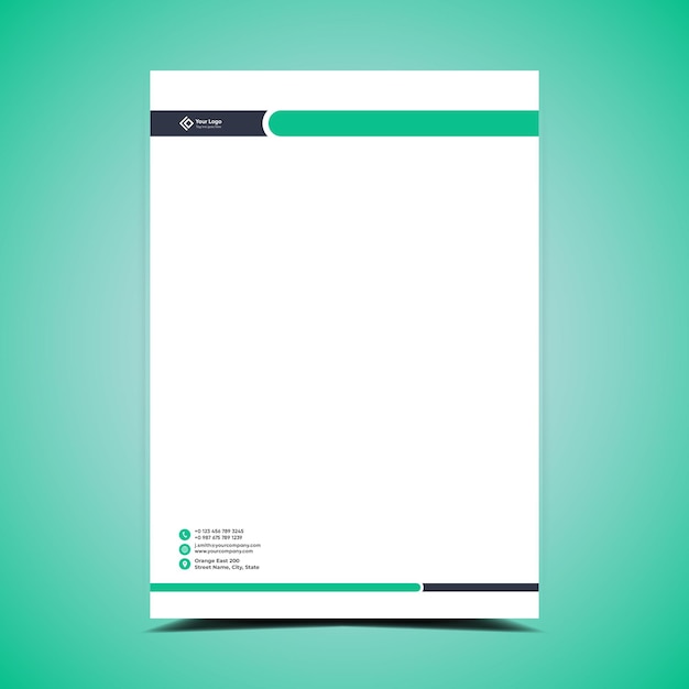 Modern business and corporate letterhead template