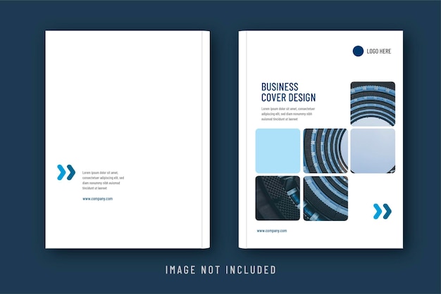 Modello di brochure per volantini aziendali professionali di design moderno per copertine aziendali