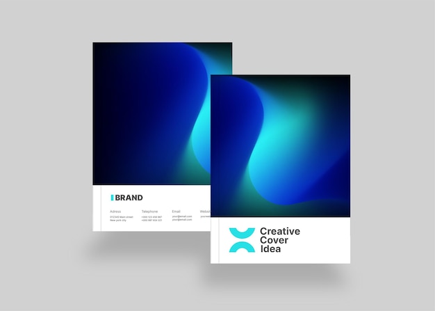 Vector modern business cover template for corporate