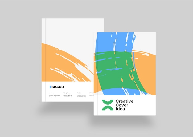Modern business cover template for corporate