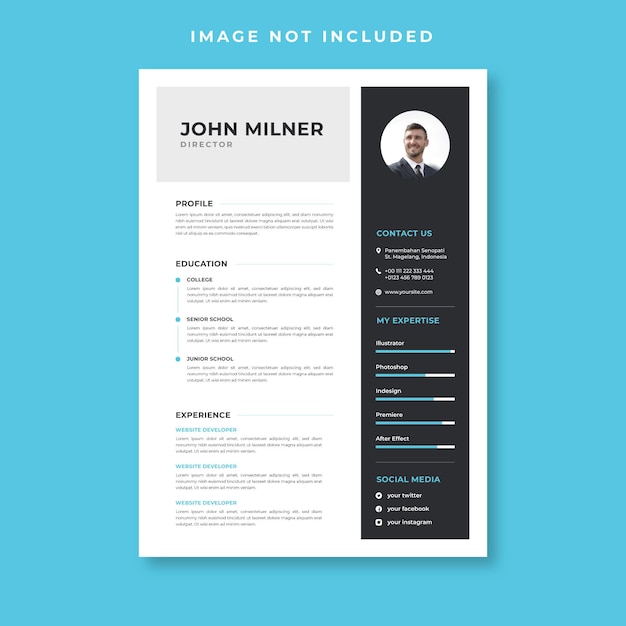 Modern business creative cv resume templat