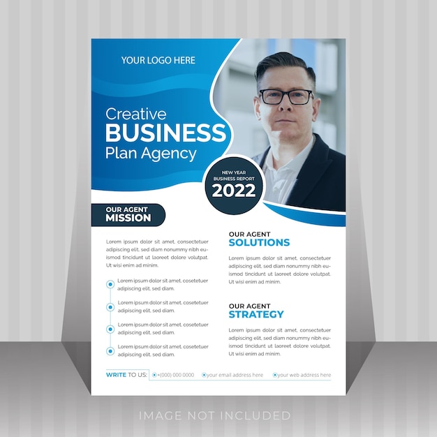 Modern business digital marketing agency flyer template