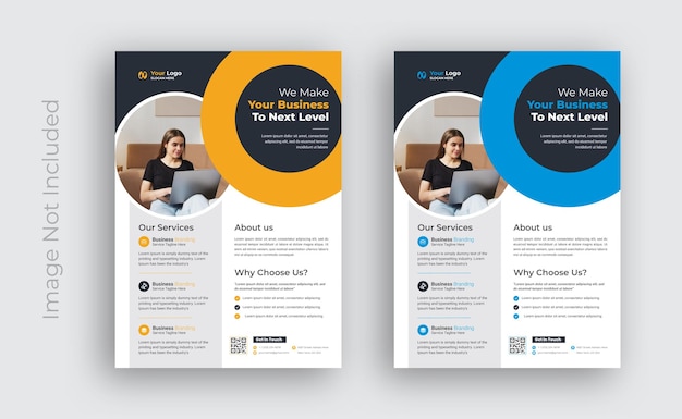 Modern business digital marketing flyer template