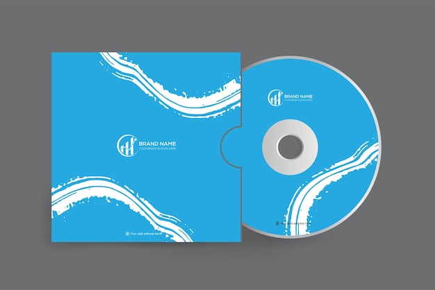 modern business dvd case and disc label template design