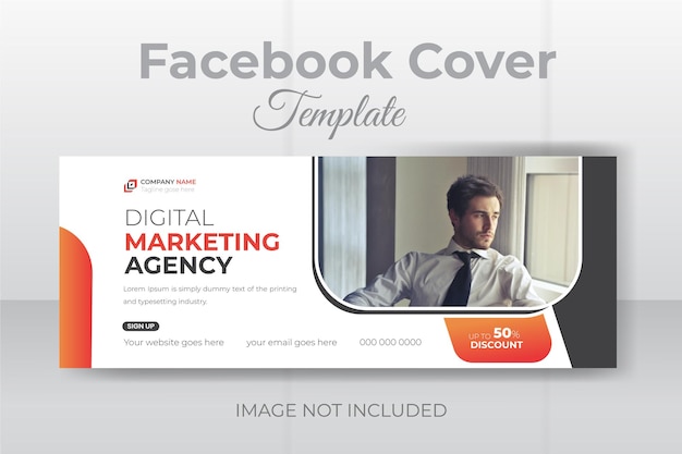 Modern Business Facebook cover photo design template