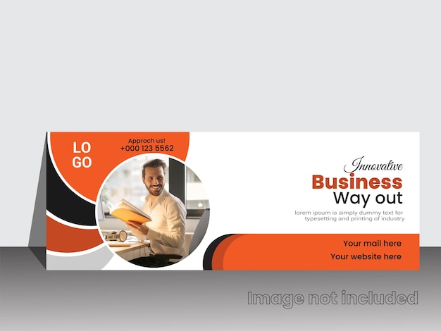 Modern business facebook media cover design