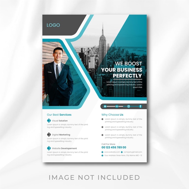 Modern Business Flyer or Brochure Cover Template