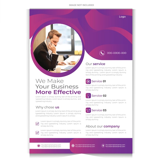 Modern business flyer design company business creative design