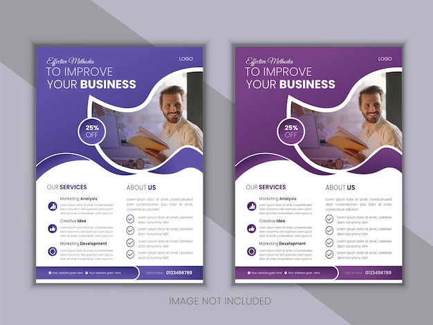 modern business flyer design creative template
