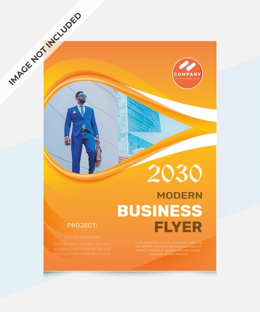 Modern Business Flyer Design Vector