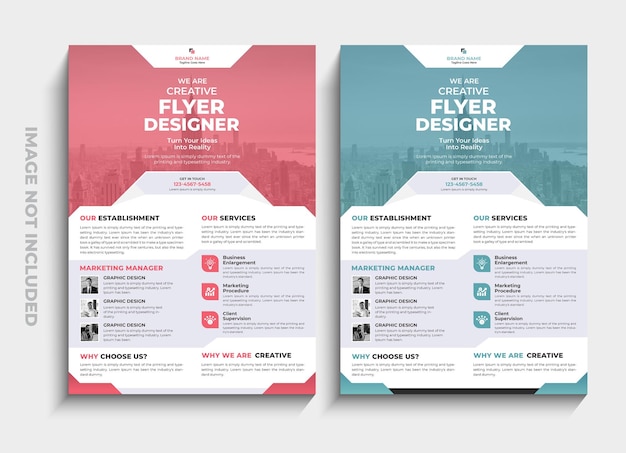 Vettore design moderno business flyer