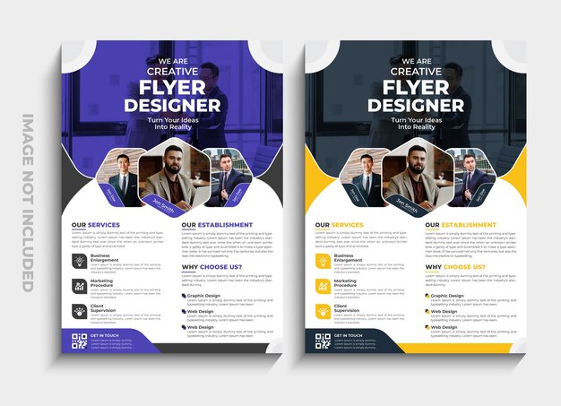 Modern business flyer design