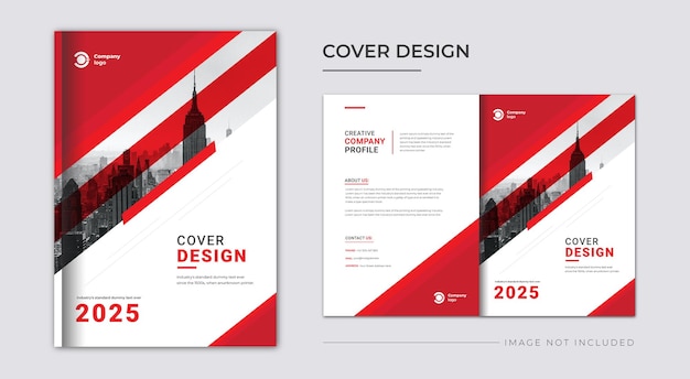 Modern business flyer template and book cover design