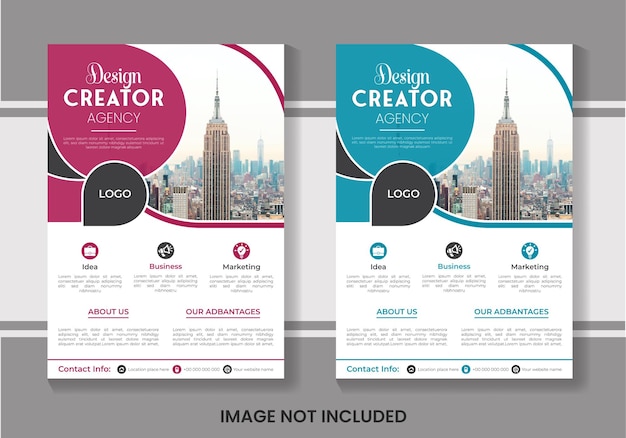 Modern business flyer template Creative business leaflet design poster template