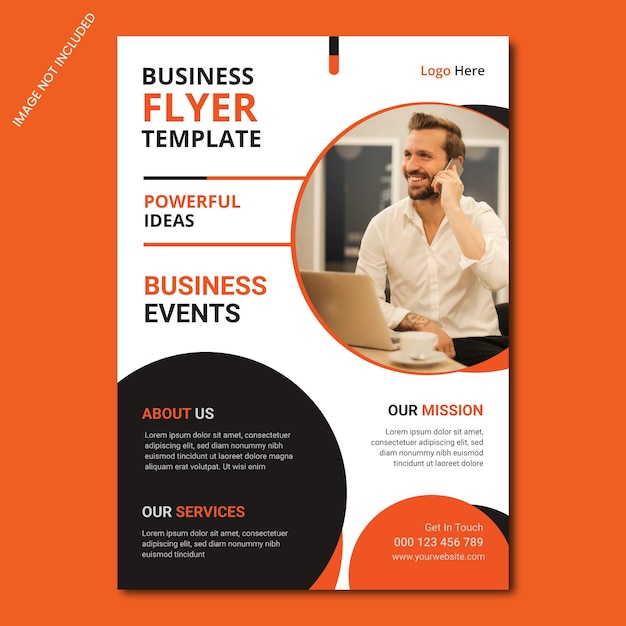 Vector modern business flyer template design