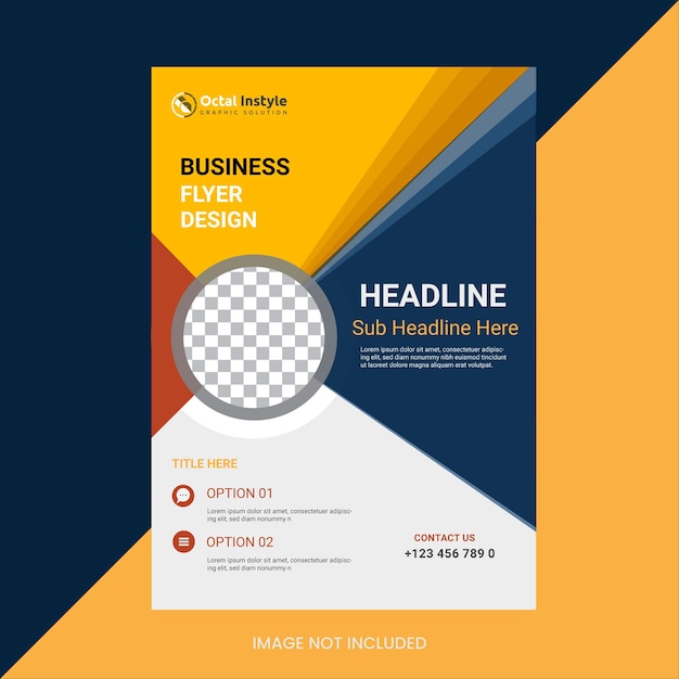 modern business flyer template