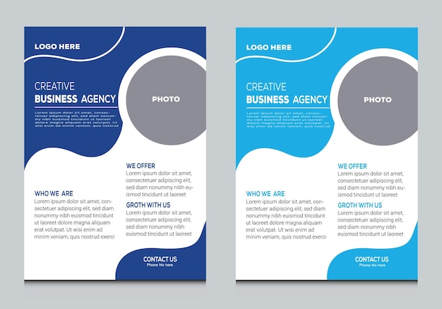 Modern business flyer template