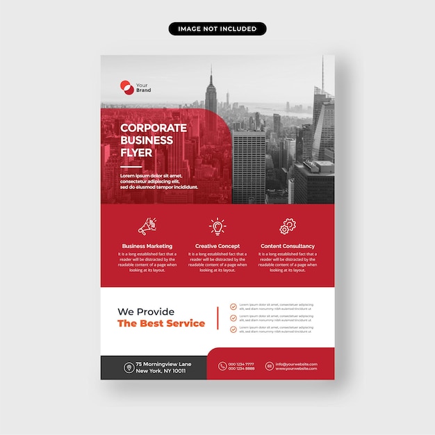 Modern business flyer template